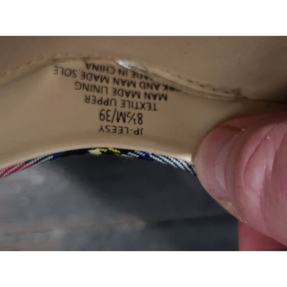 Jessica Simpson Lessey Plaid Pointed-Toe Heels Sz. 8.5M - Picture 9 of 9